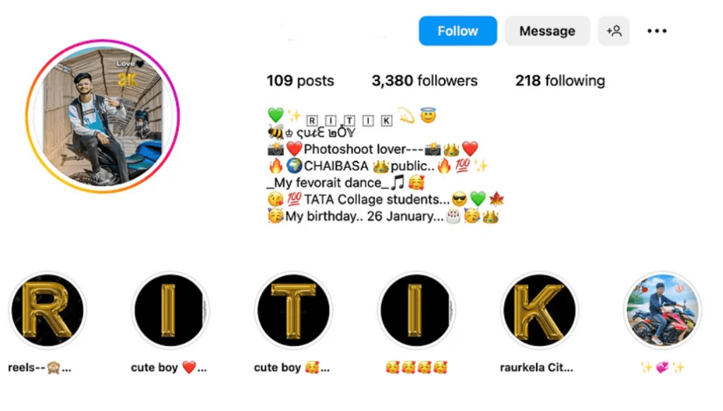 Instagram Vip Bio Stylish Fonts